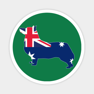 Swedish Vallhund Australia Flag Filled Magnet